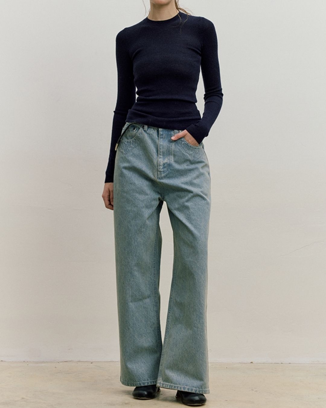 Casual Wide Straight Jeans DP054