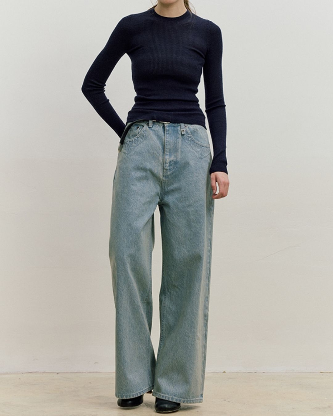 Casual Wide Straight Jeans DP054