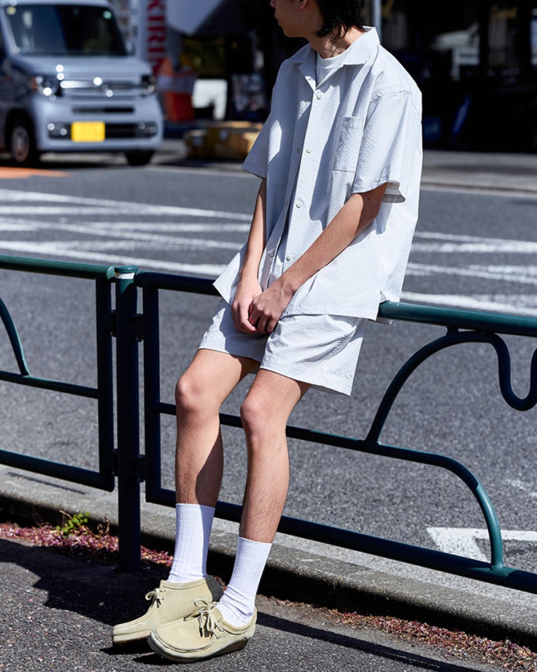 Stripe Seersucker Shirt SS072