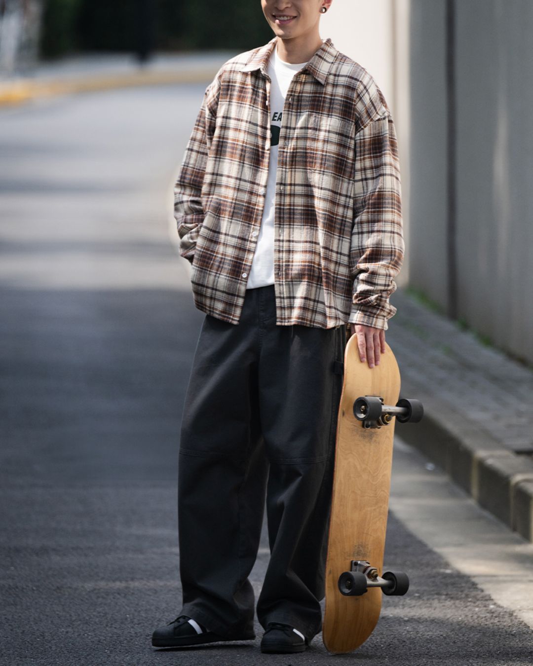 Retro Mood Check Shirt LS081