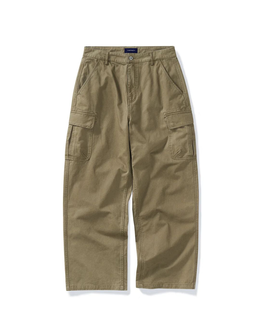 Washed Cargo Wide Pants CP063