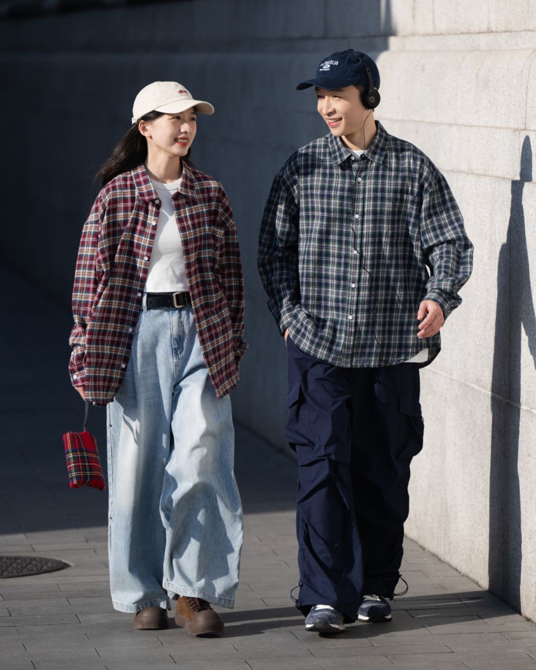 Casual Cotton Check Shirt LS089