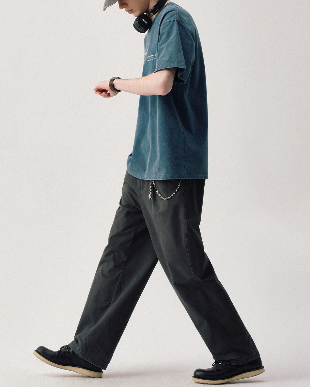 Washed Print T-shirt ST152