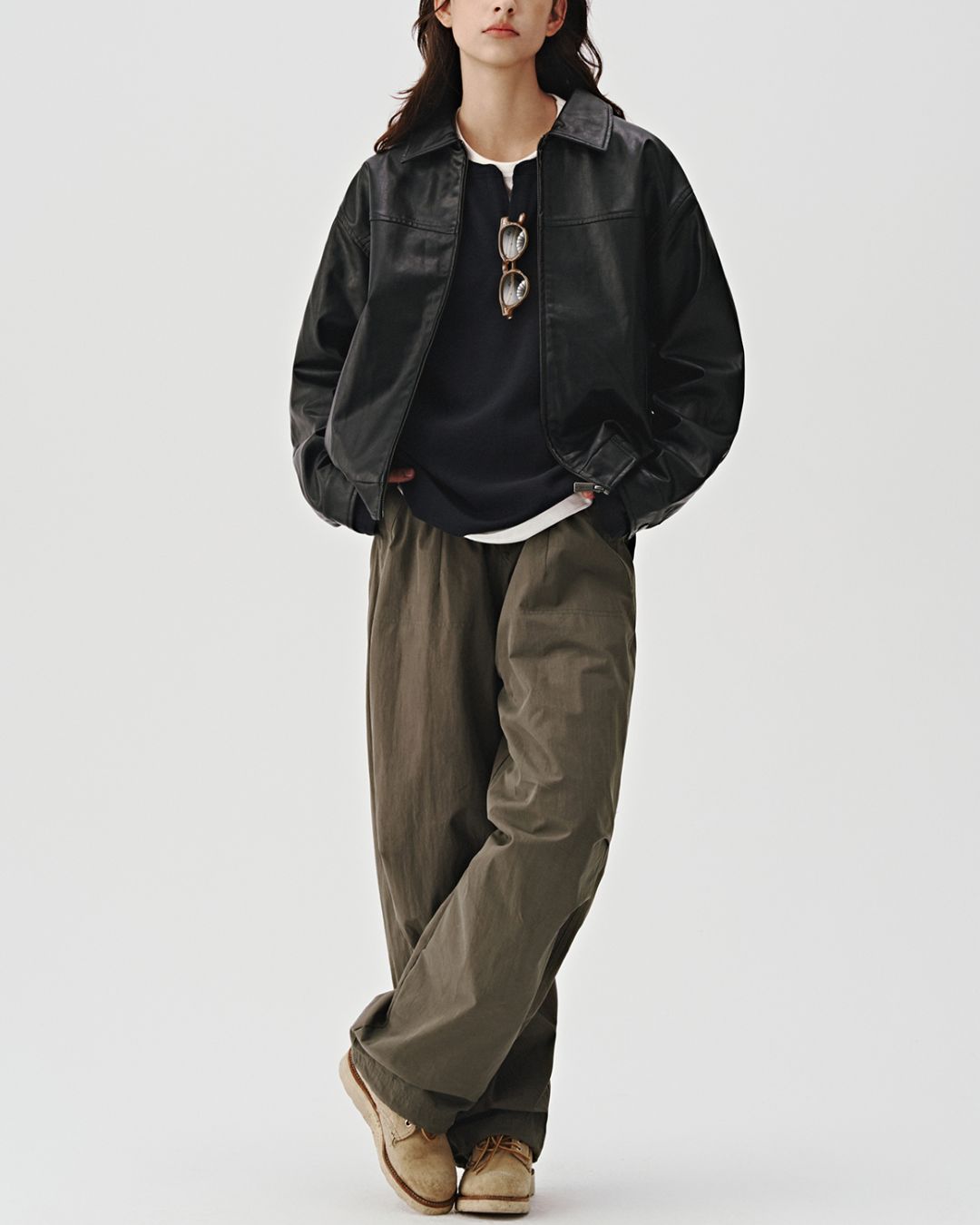 Basic Leather Jacket JK170