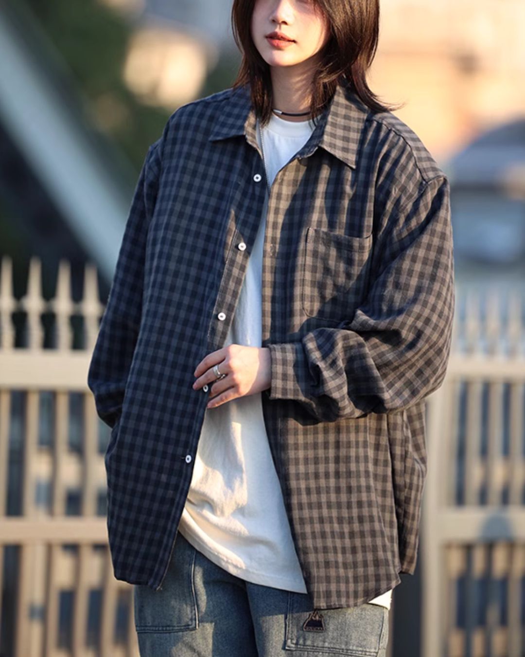 Casual Check Shirt LS048