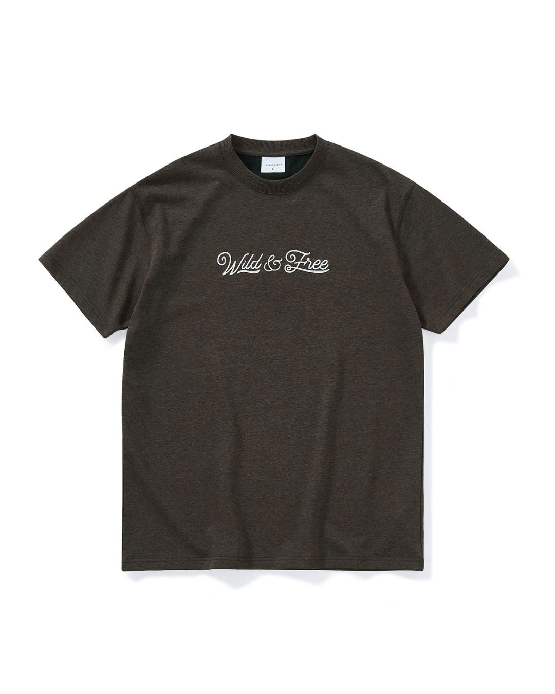 Textured Logo Crew Neck T-Shirt ST188