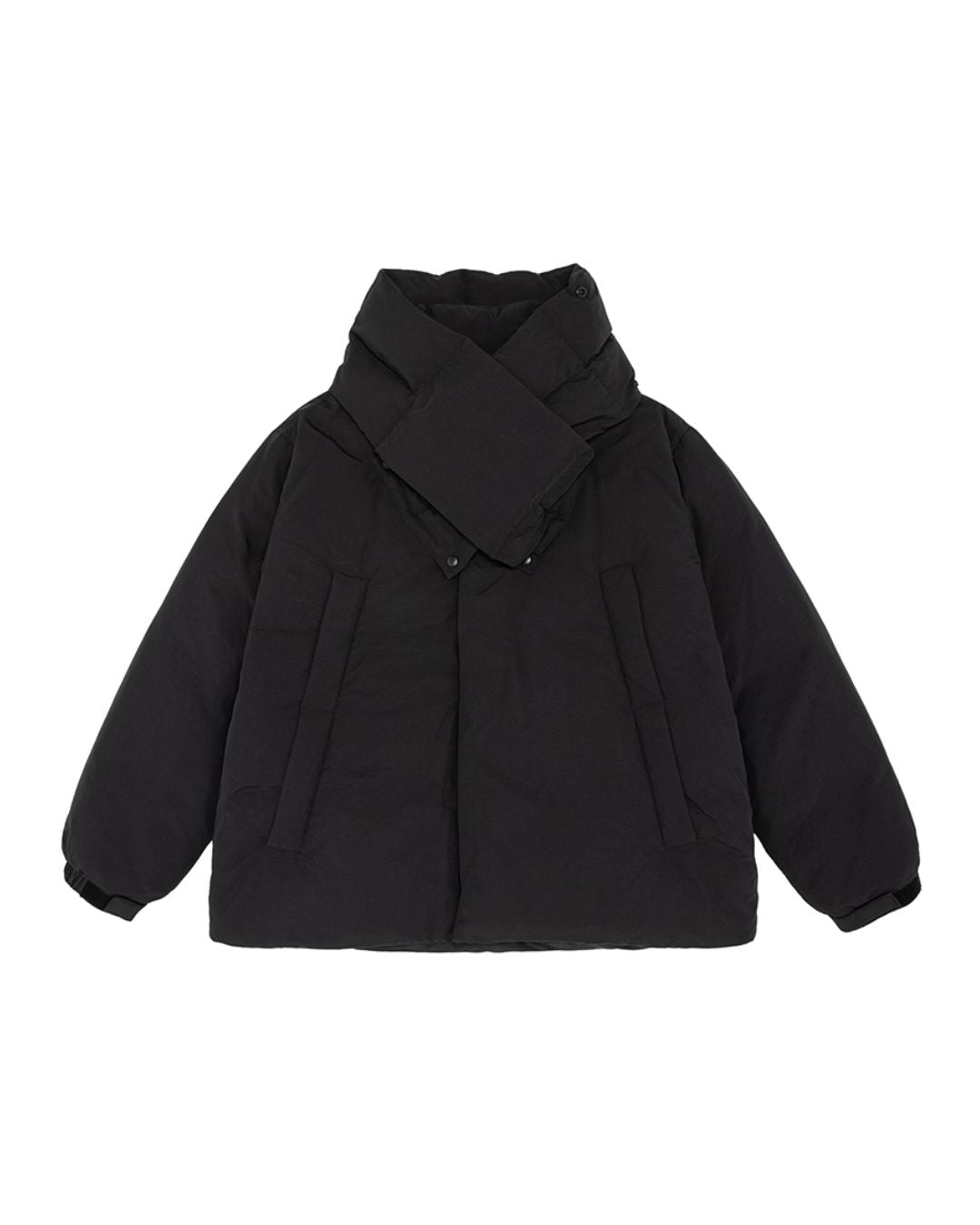 Scarf & Stand-collar Padded Jacket JK240