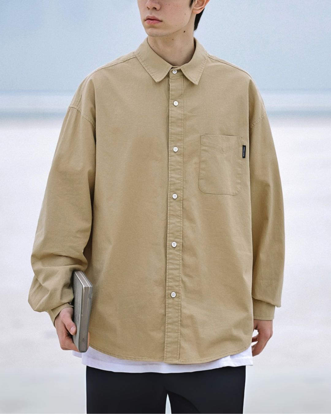 【10日以内お届け】Cotton Simple Shirt LS070