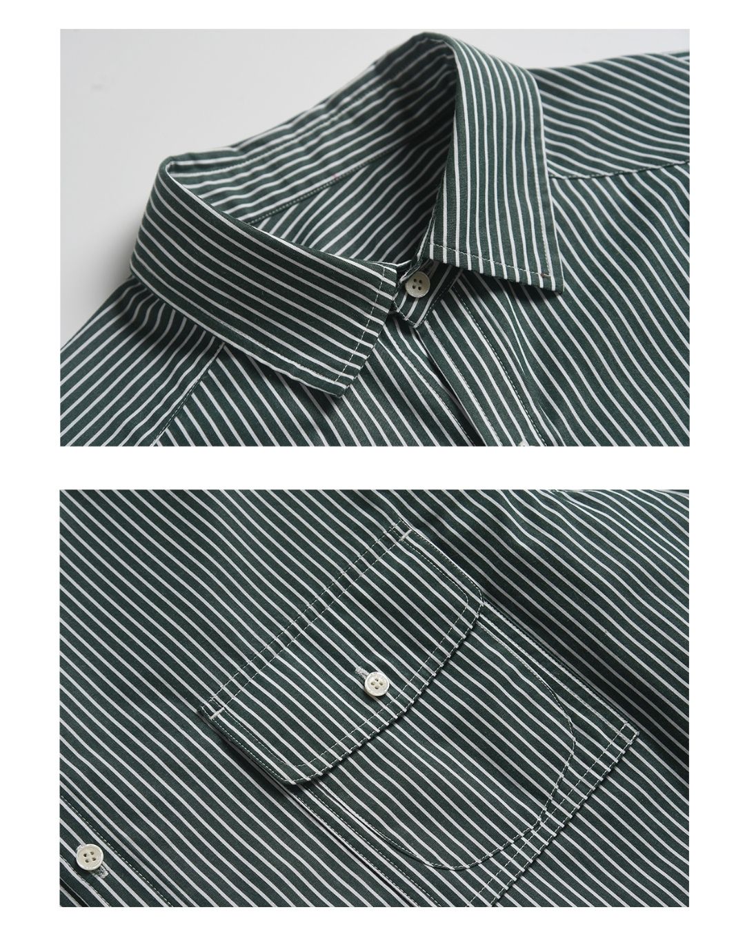 Cotton Loose Striped Shirt LS093