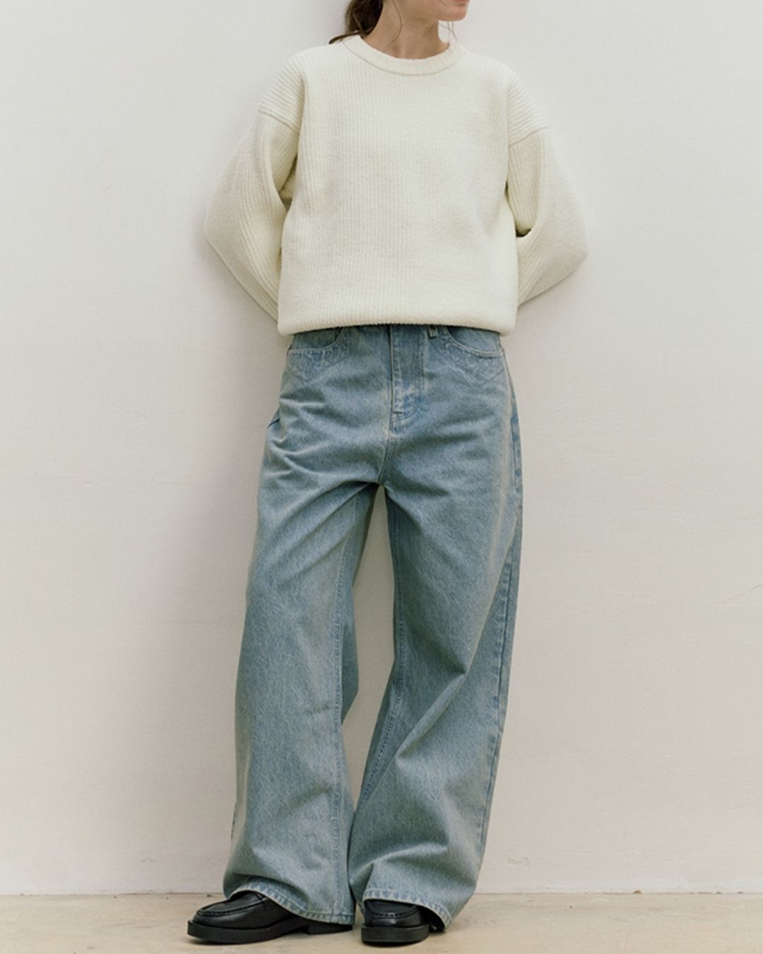Casual Wide Straight Jeans DP054