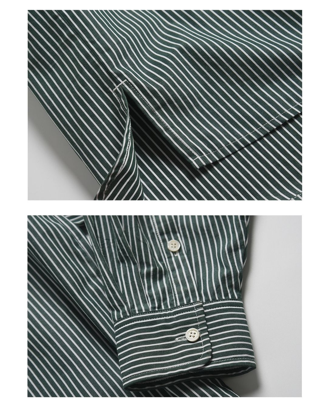 Cotton Loose Striped Shirt LS093
