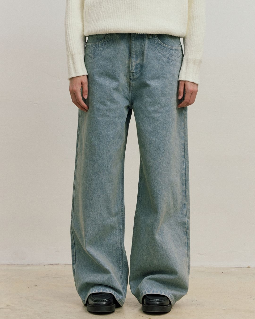 Casual Wide Straight Jeans DP054