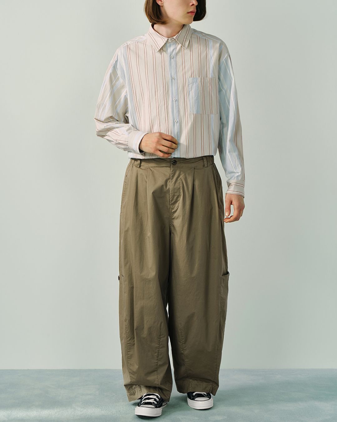 Work Wide Casual Pants WP077