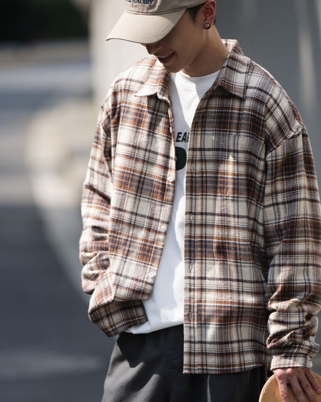 Retro Mood Check Shirt LS081