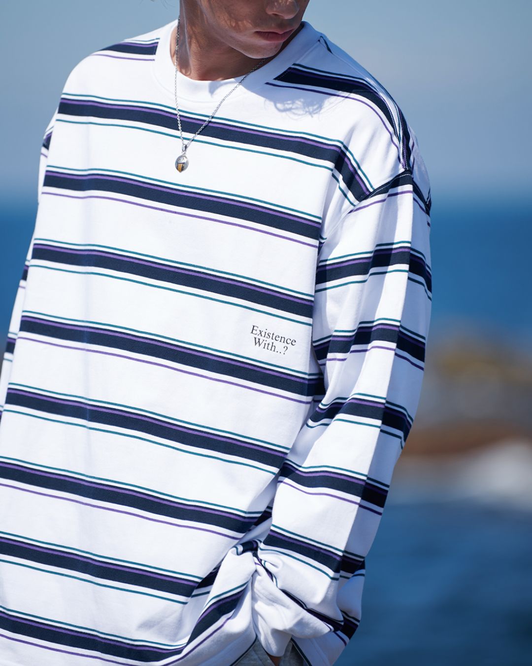 Contrast Border T-shirt LT071