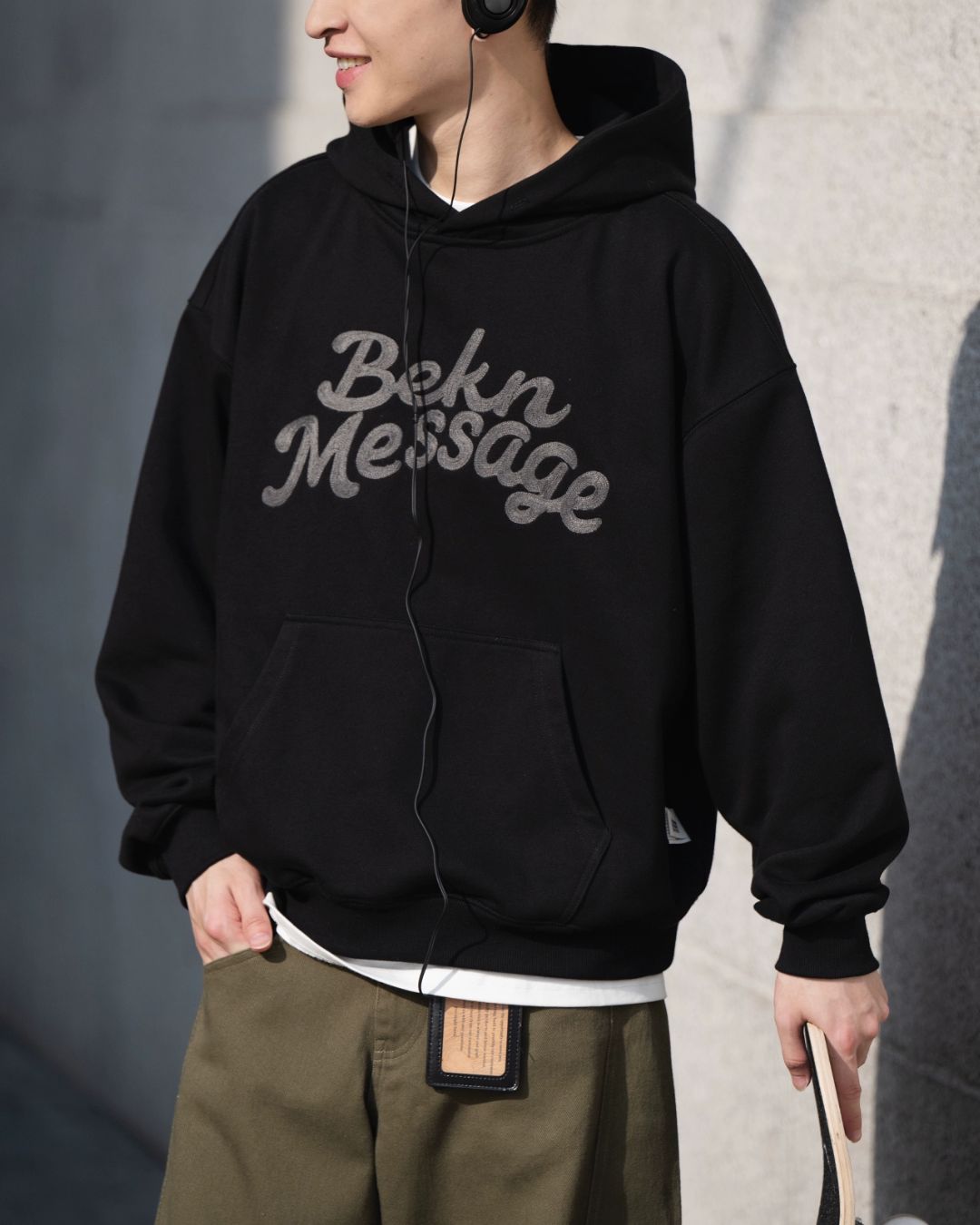 Embroidered Logo Hoodie HD079
