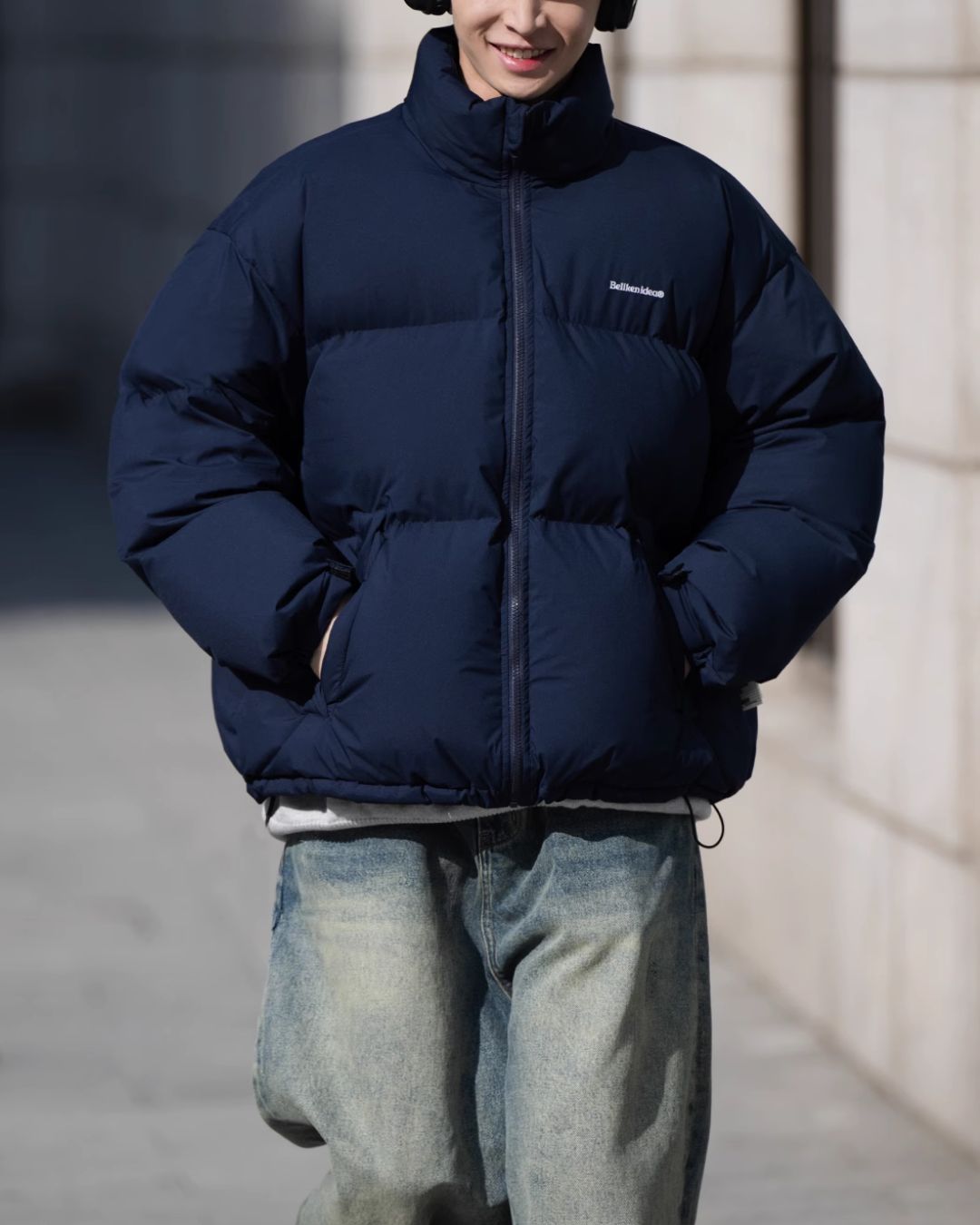 【翌日発送】Stand Collar Down Jacket DW003
