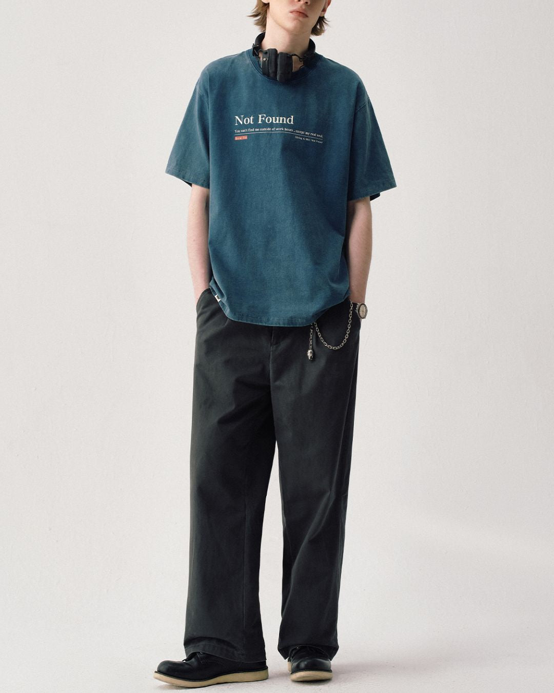 Washed Print T-shirt ST152