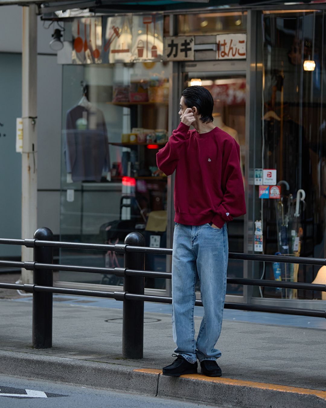 Crew Neck One Point Sweat SW087