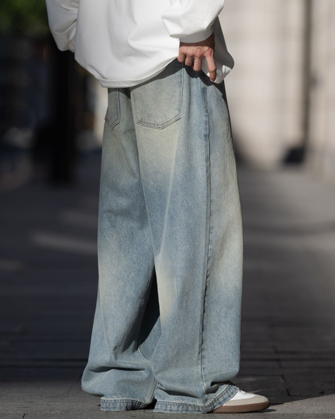 Pale Blue Washed Denim DP036