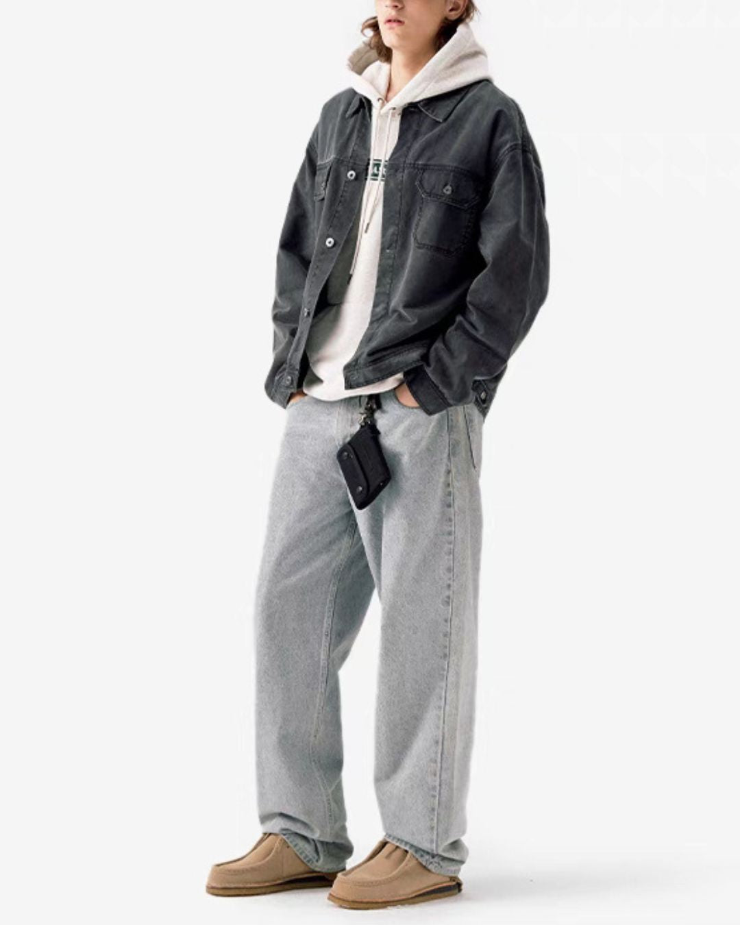 Washed Work Denim Jacket JK219