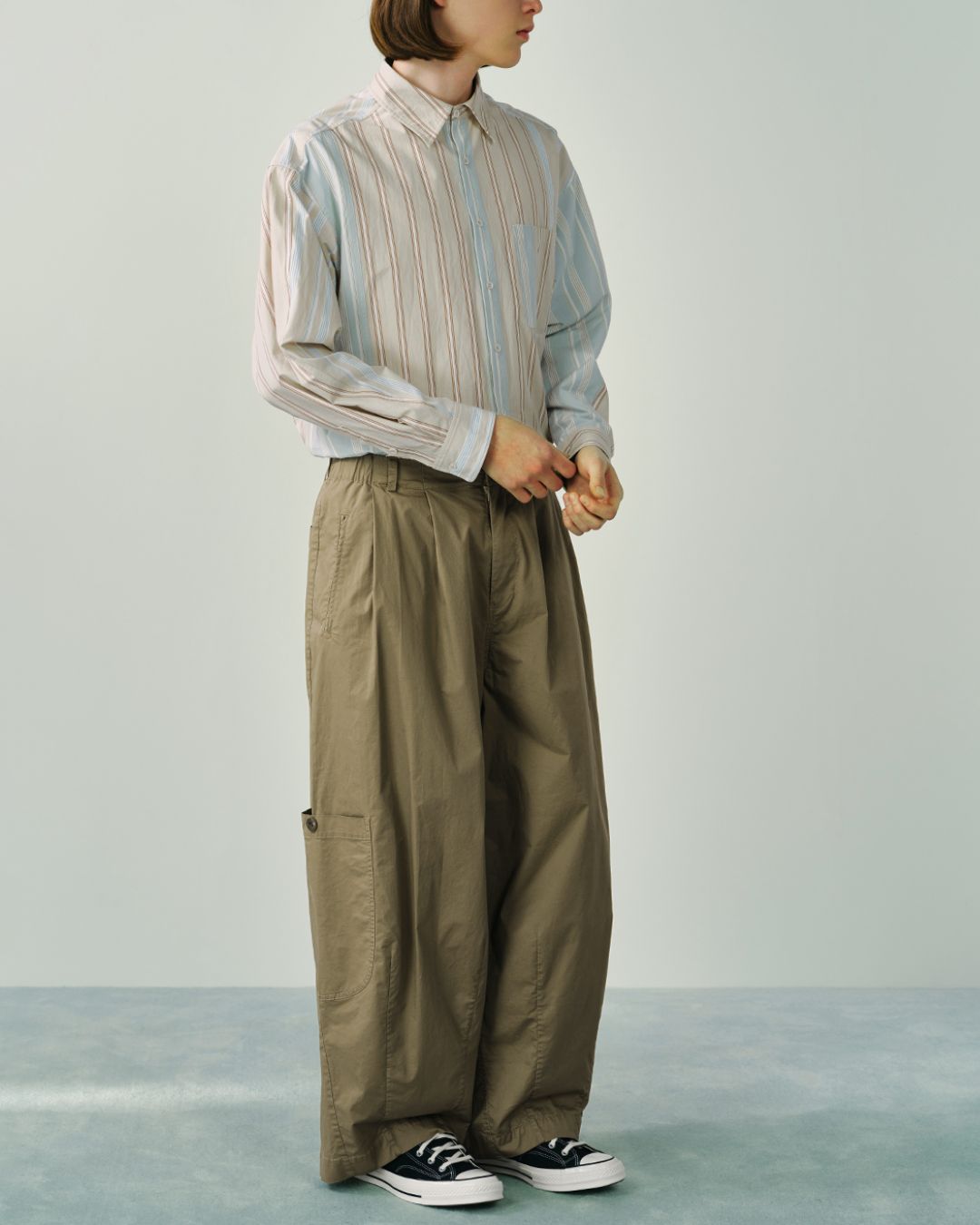 Work Wide Casual Pants WP077
