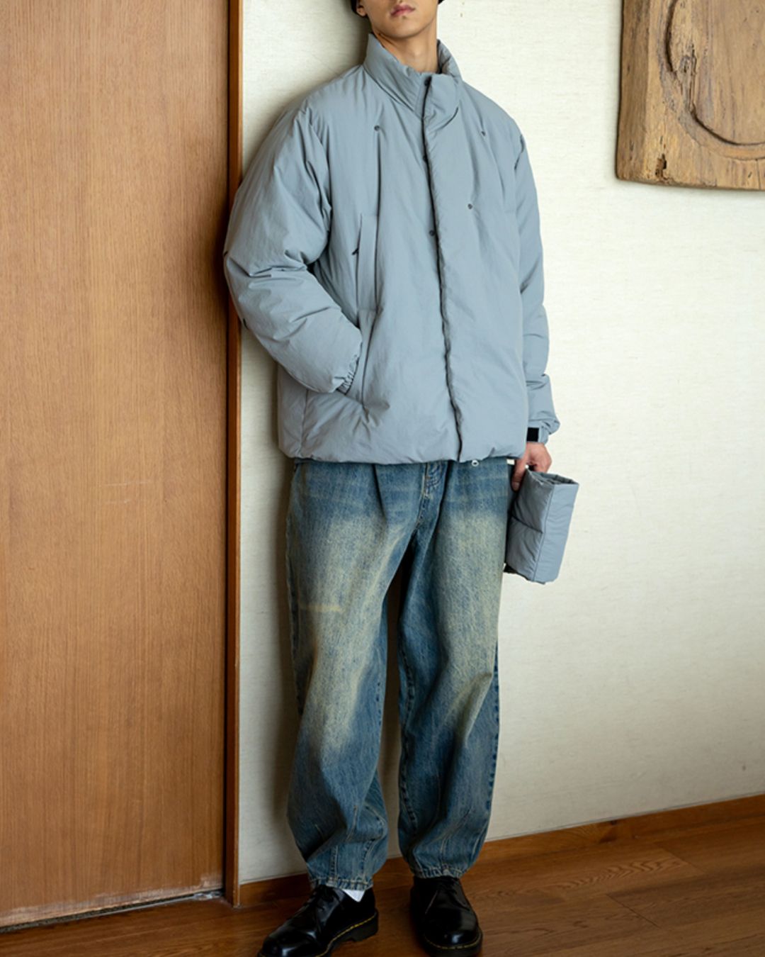 Scarf & Stand-collar Padded Jacket JK240