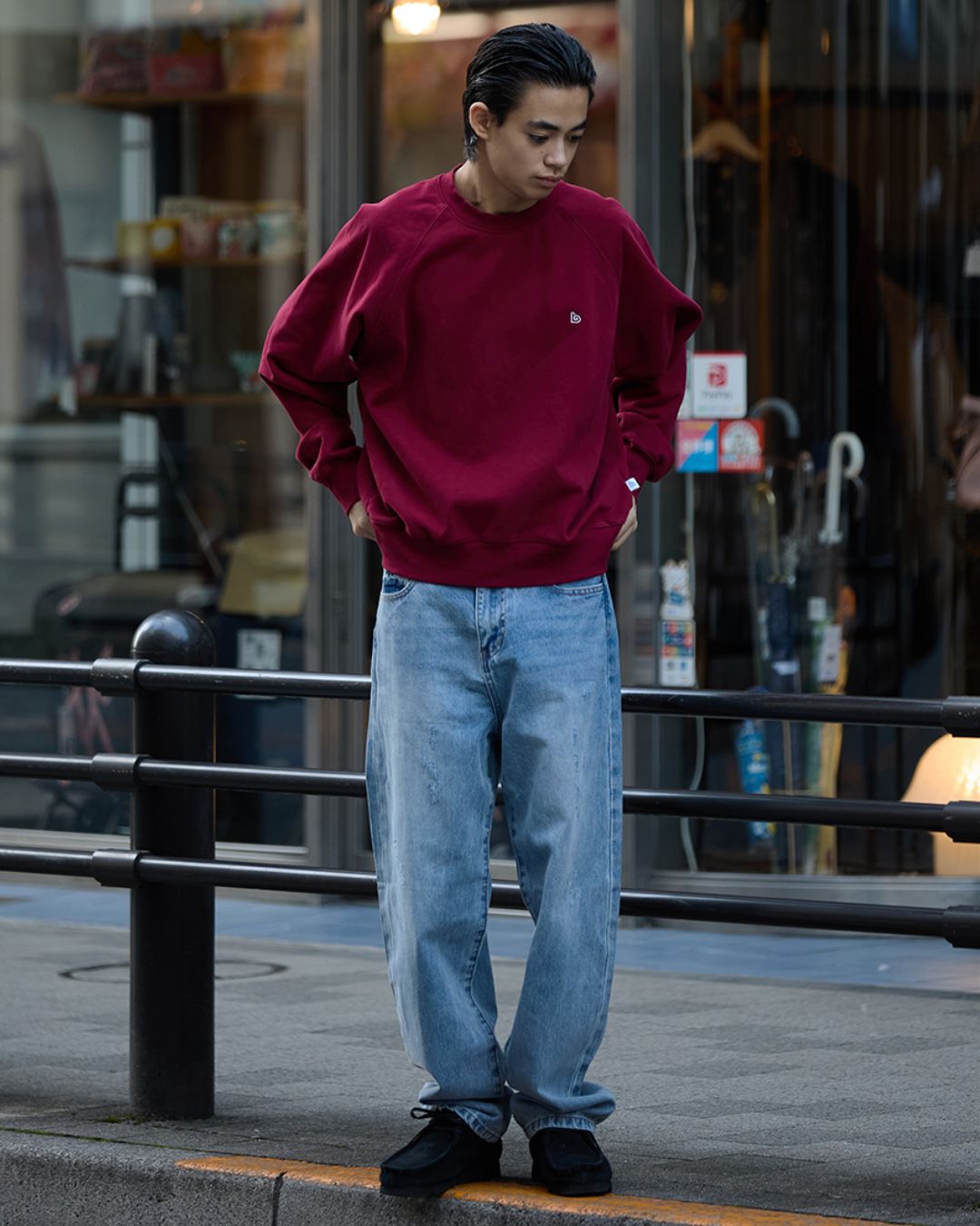 Crew Neck One Point Sweat SW087