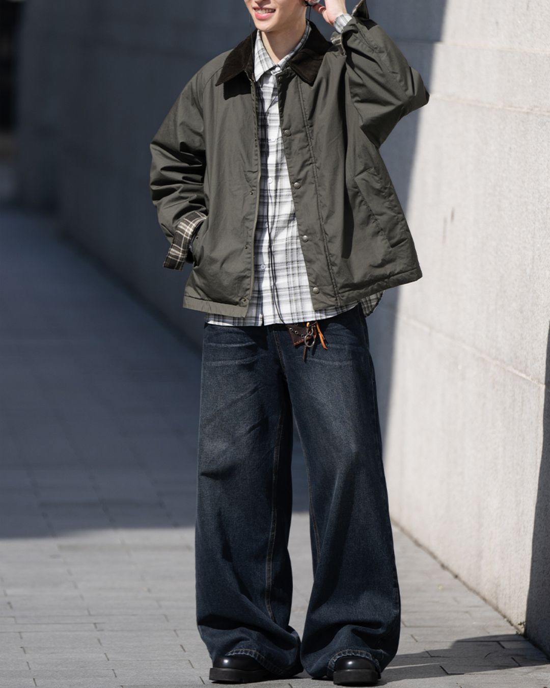 Vintage Navy Straight Denim DP056