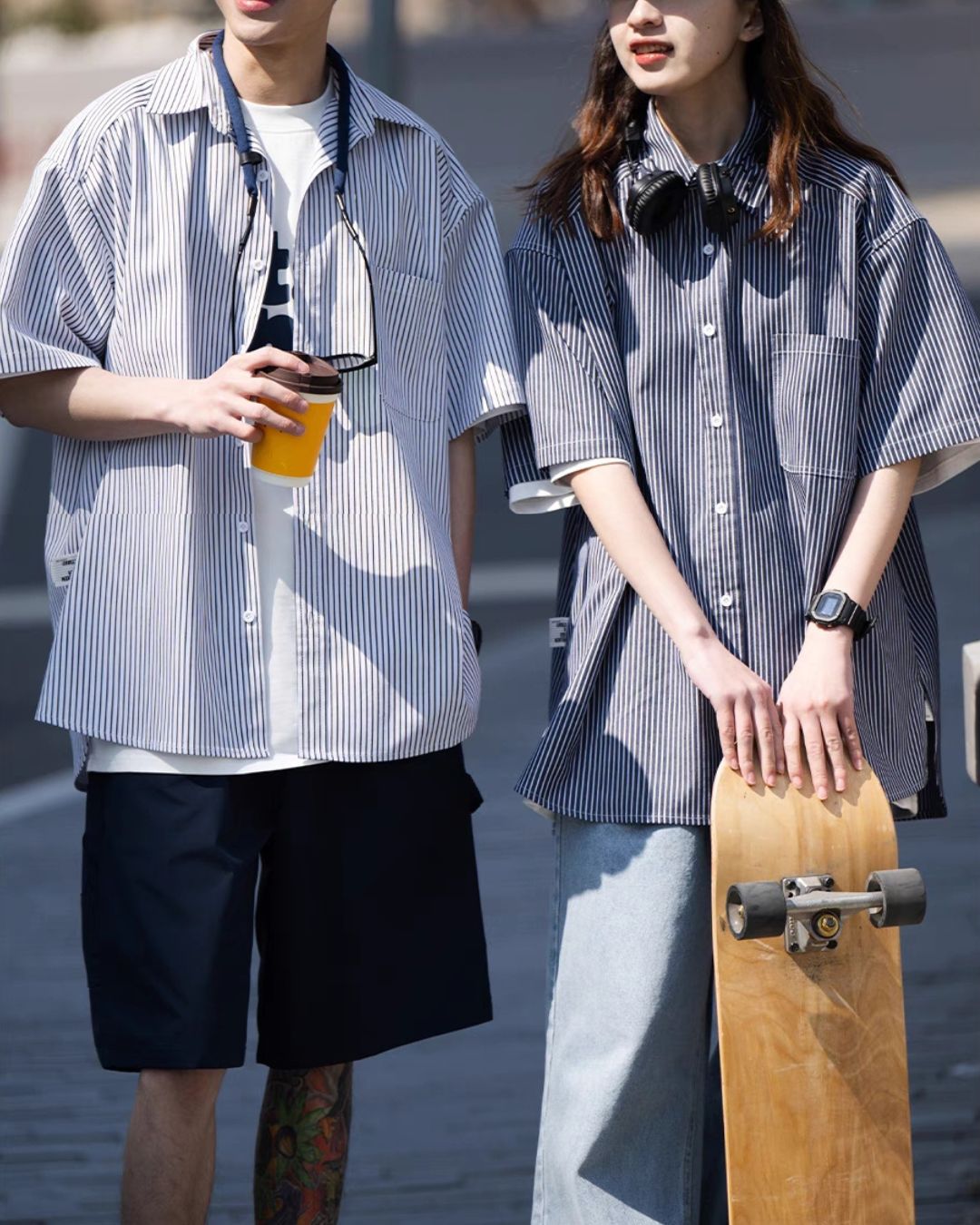 Relaxed Striped Shirt SS016