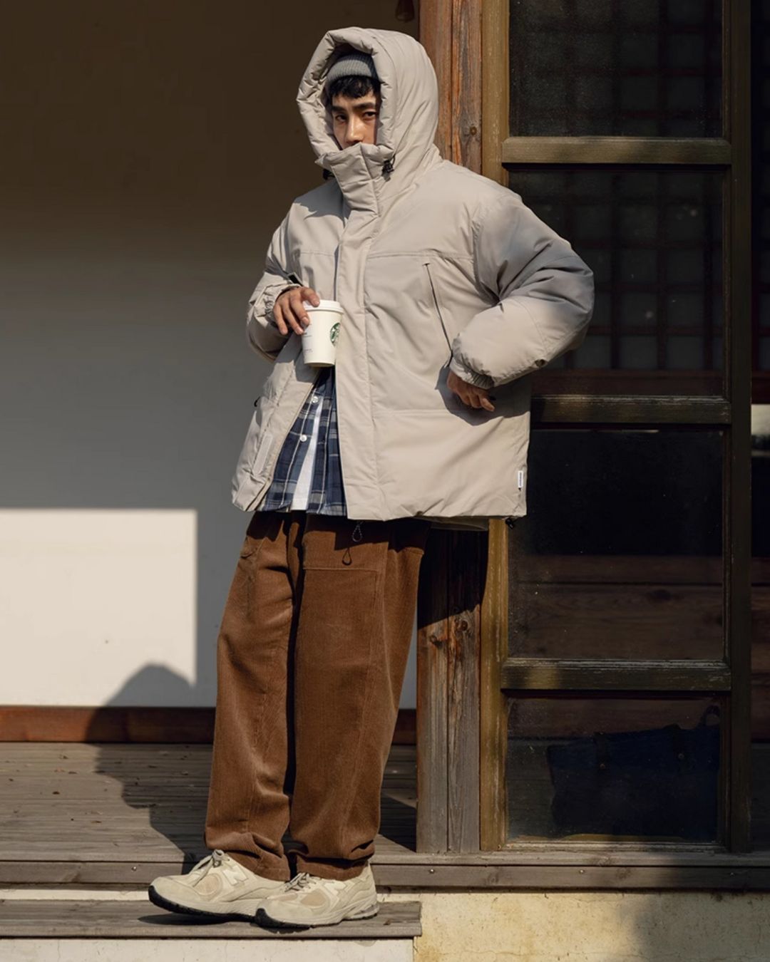 White Duck Hooded Down DW018