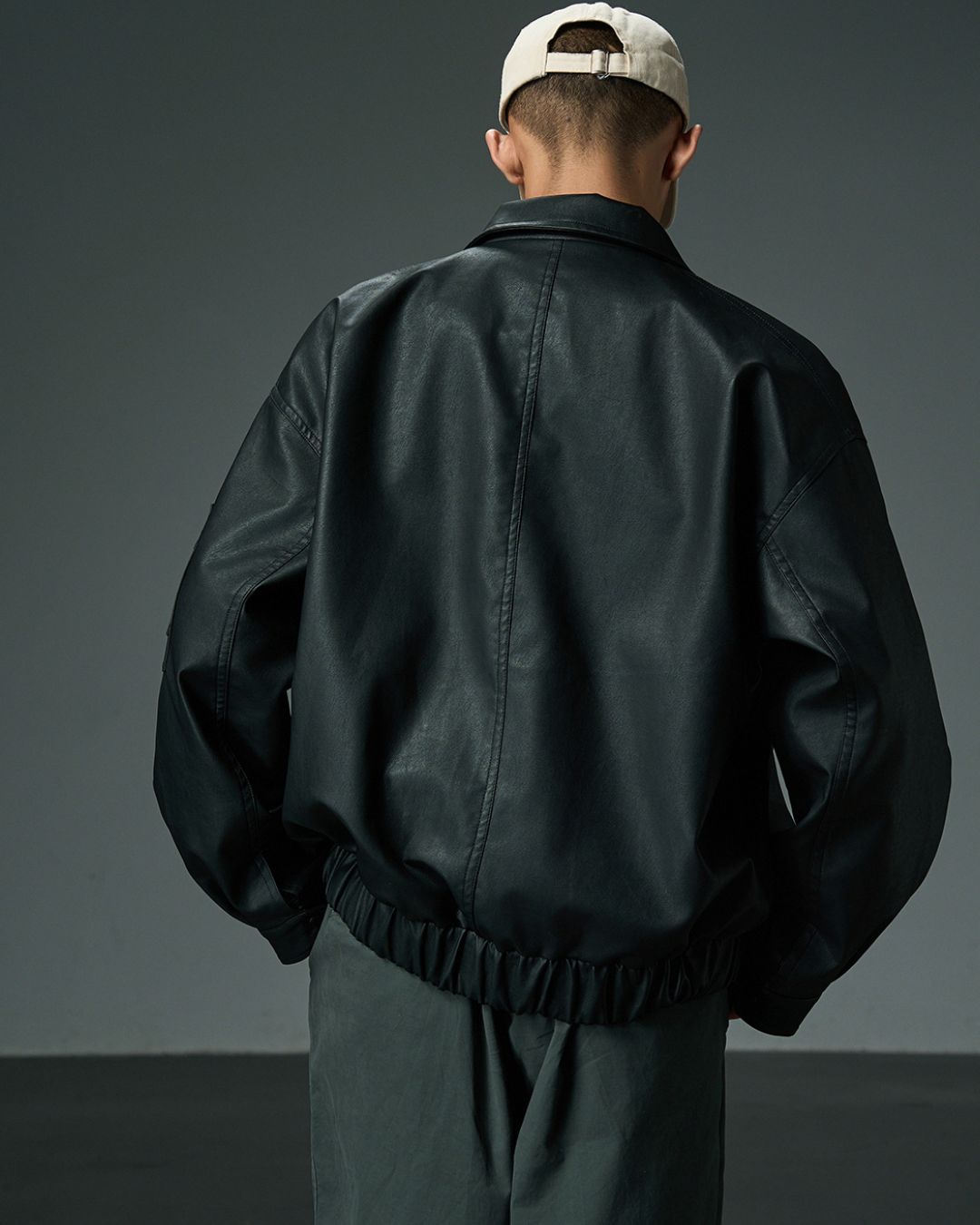 Basic PU Leather Jacket JK213