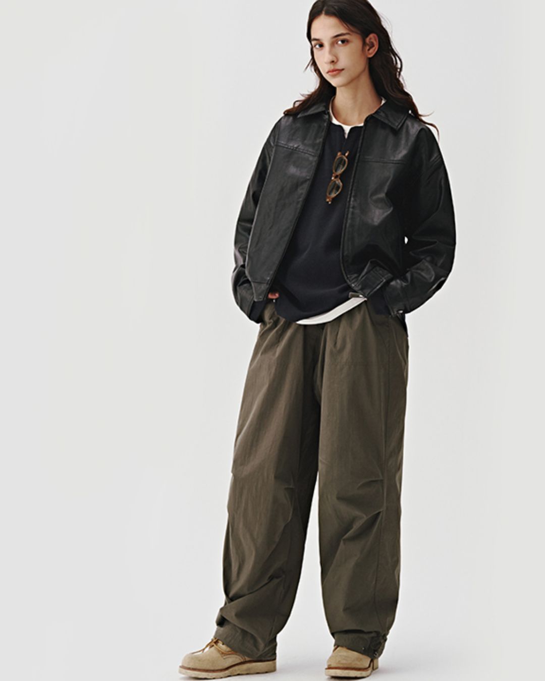 Basic Leather Jacket JK170