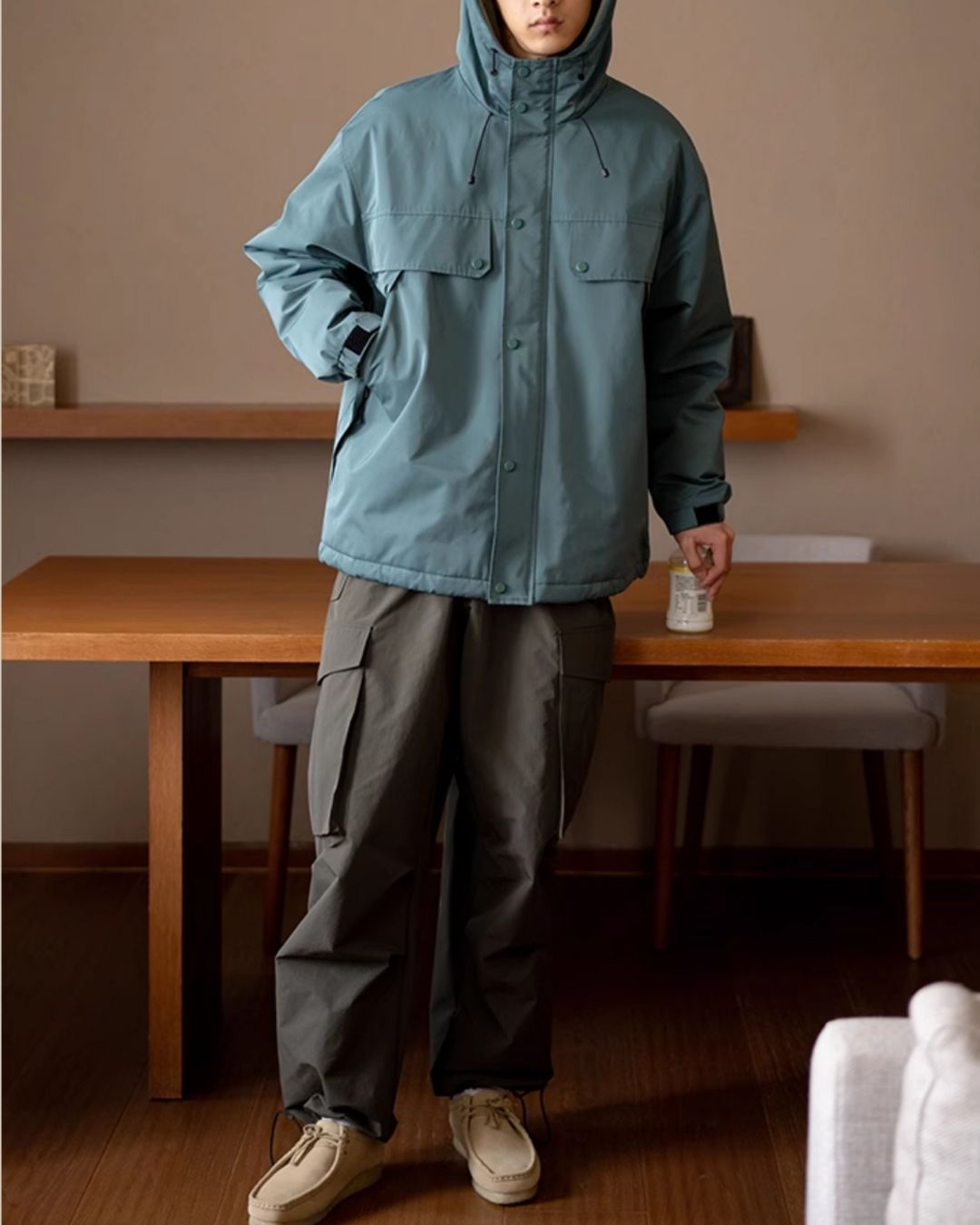 Padded Outdoor Hood Jacket JK241