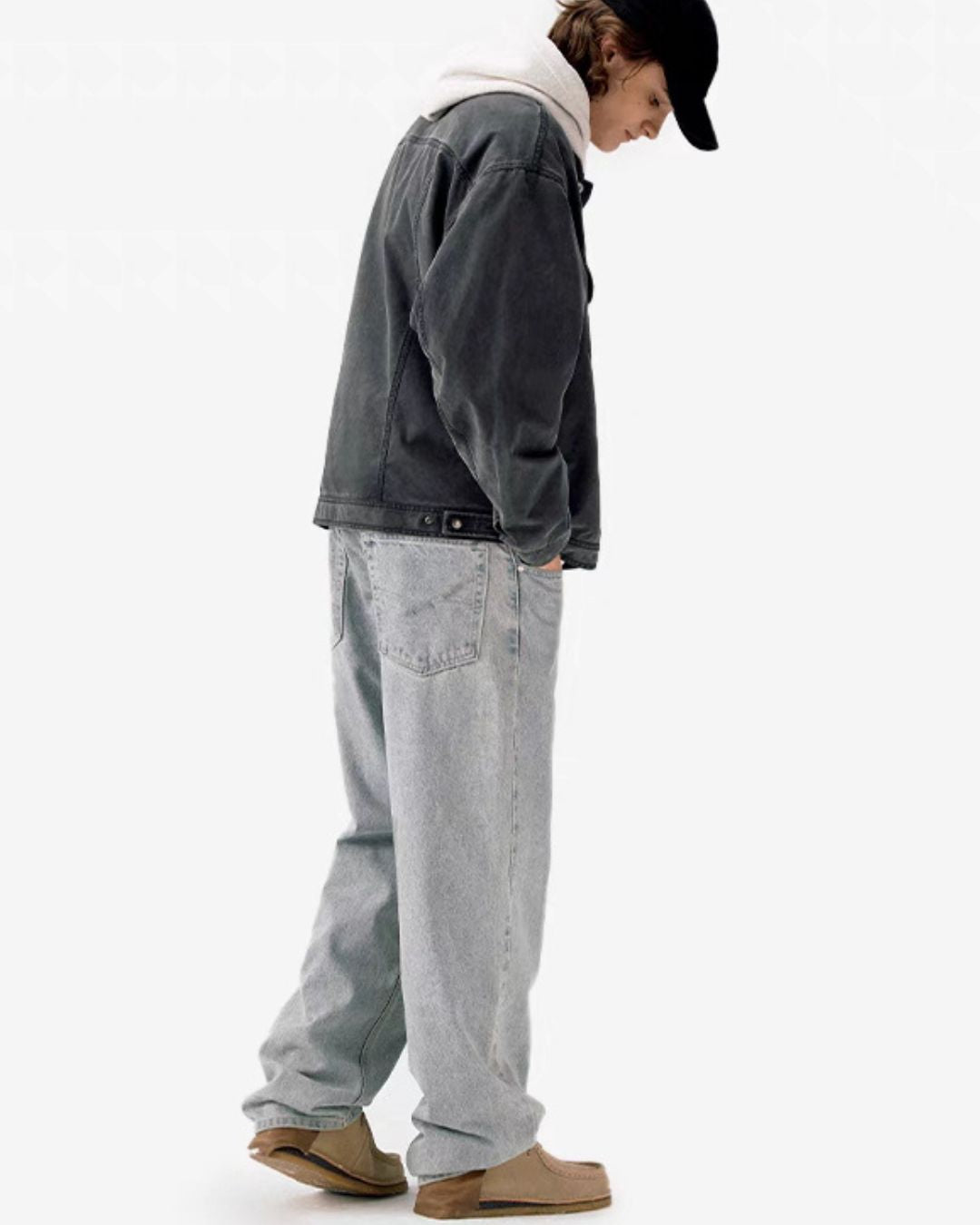 Washed Work Denim Jacket JK219