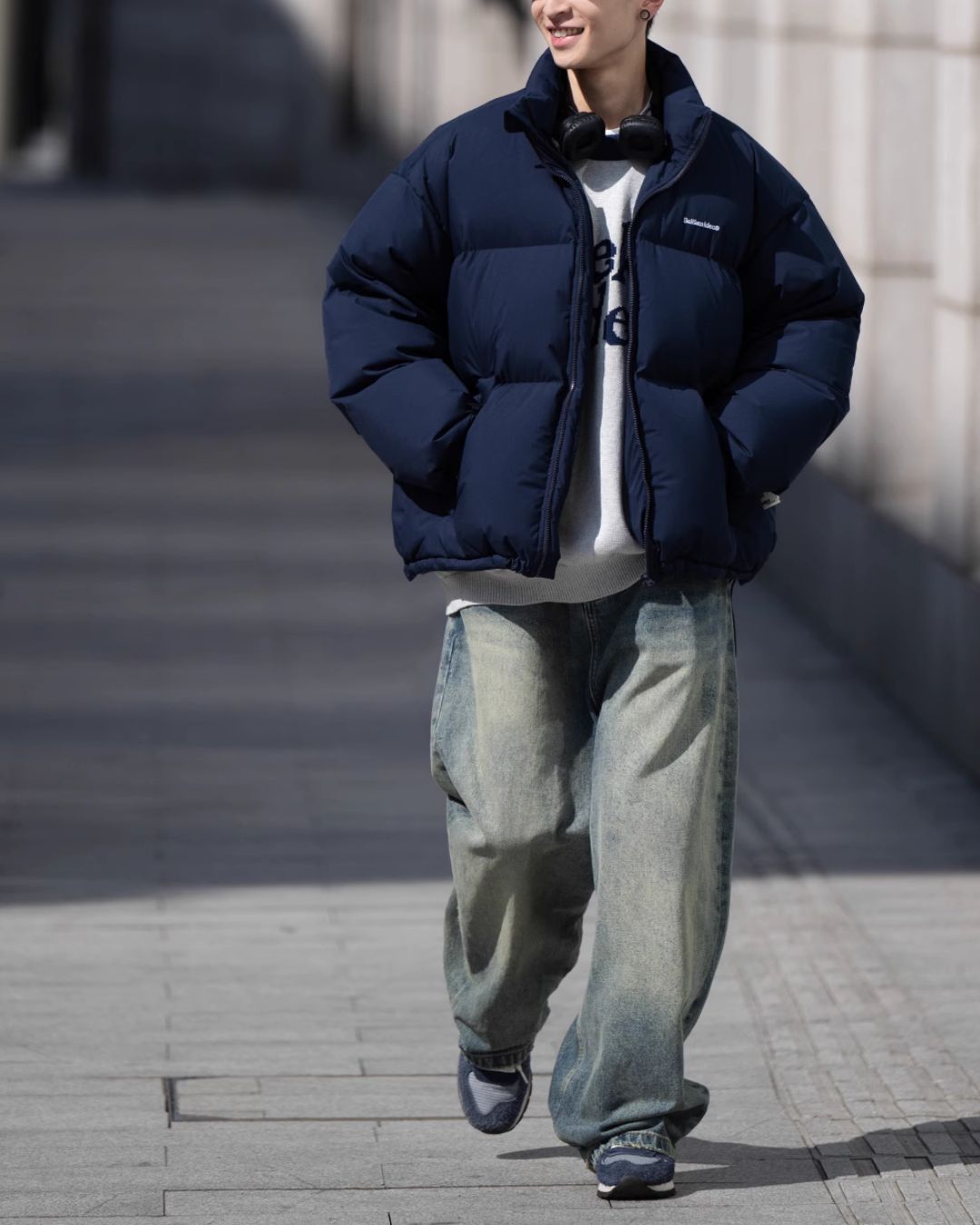【翌日発送】Stand Collar Down Jacket DW003