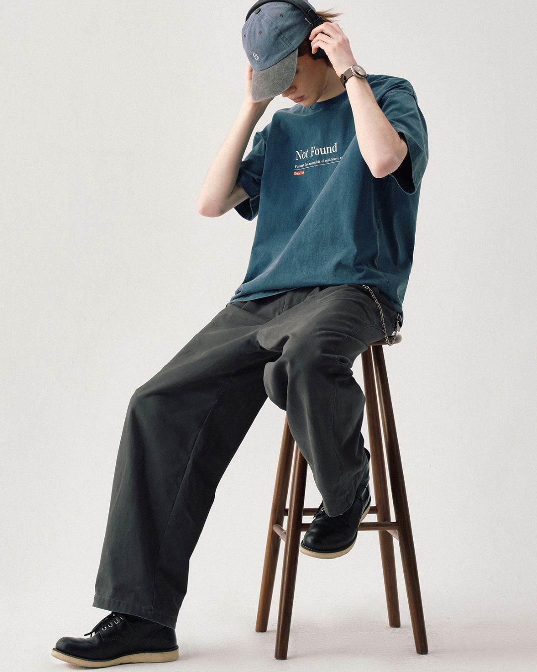 Washed Print T-shirt ST152