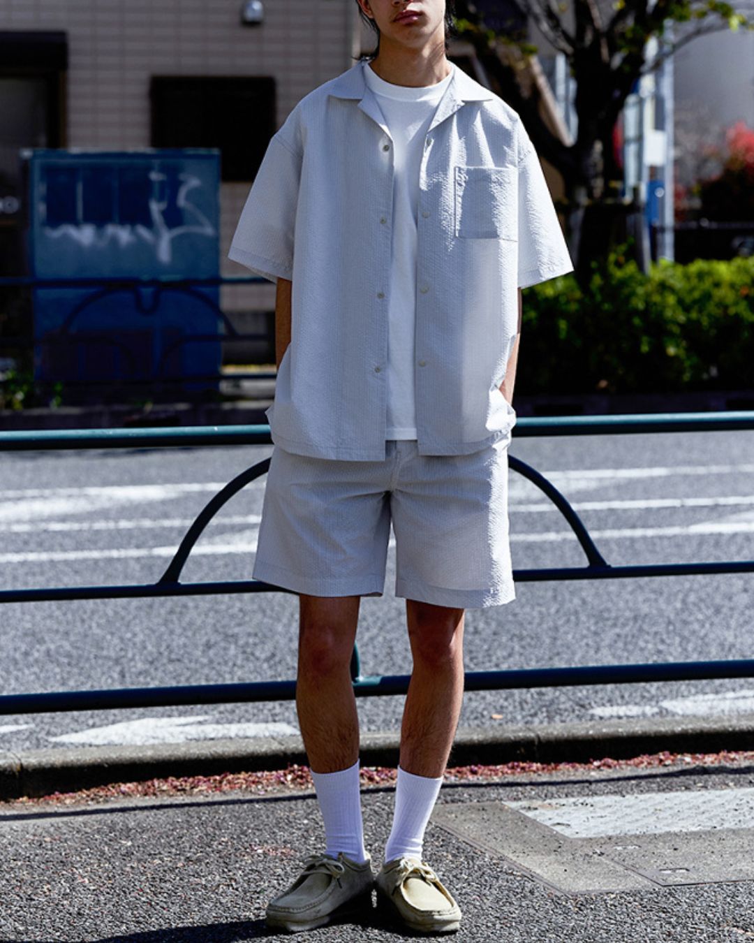 Stripe Seersucker Shirt SS072
