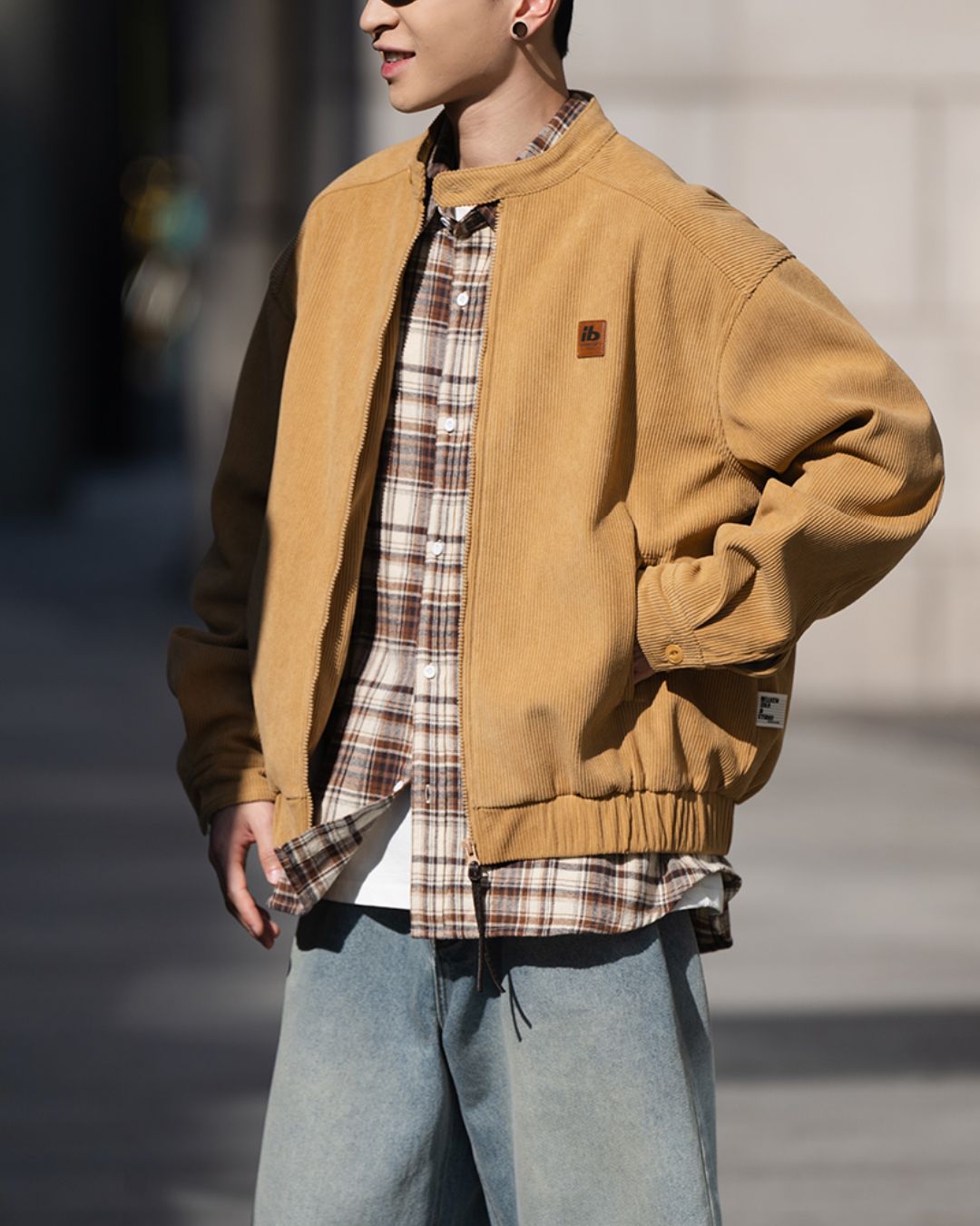 Corduroy Collar Jacket JK176
