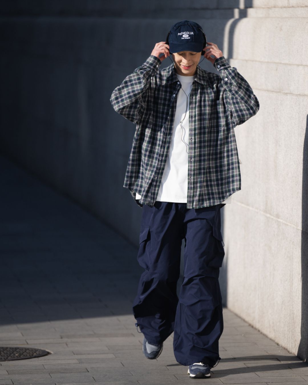 Casual Cotton Check Shirt LS089