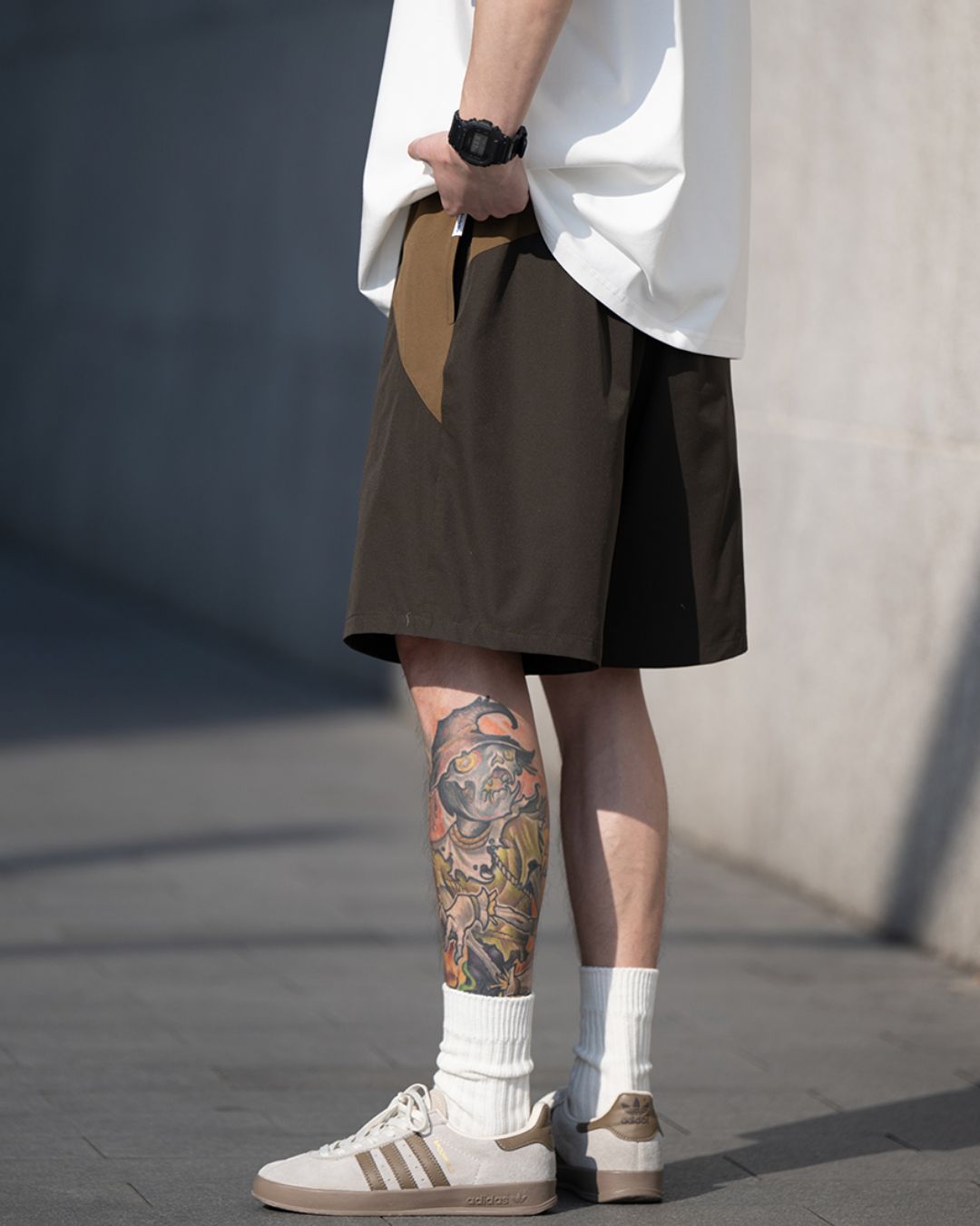 Contrast Color Active Shorts SP065