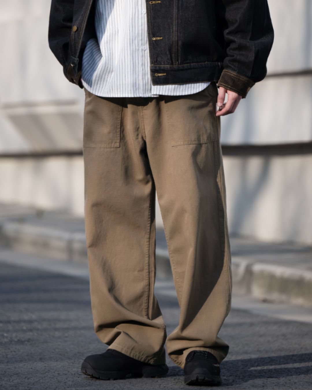 【10日以内お届け】Straight Cotton Work Pants WP060