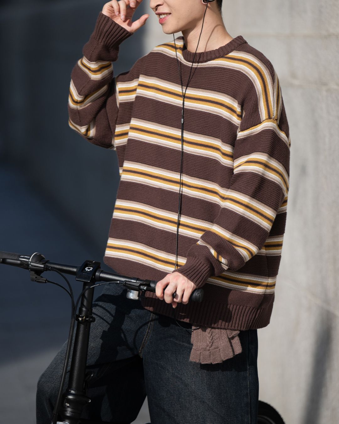 Retro Border Sweater KN052