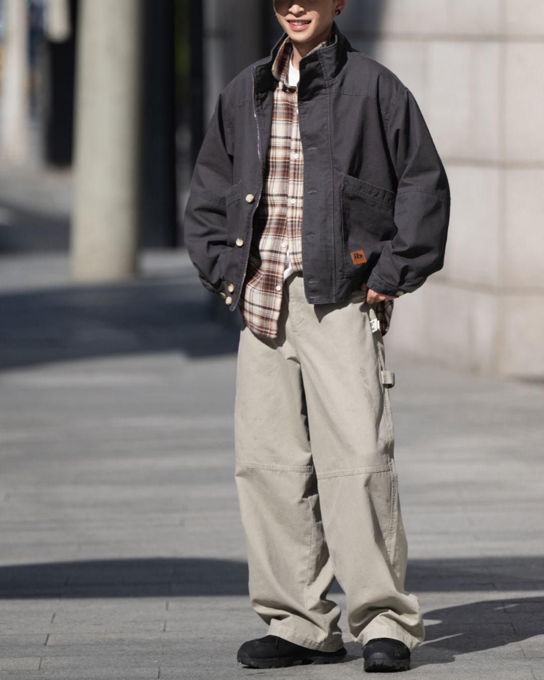 Washed Button Jacket JK175