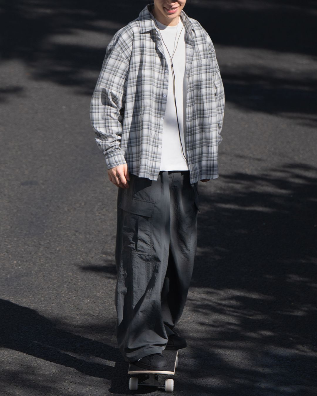 Nylon Work Straight Pants CP059