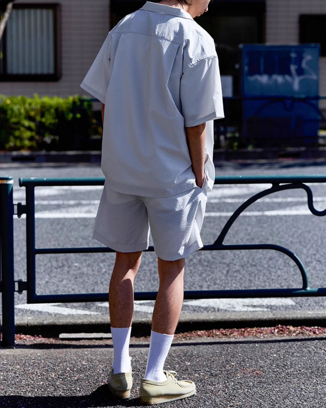 Stripe Seersucker Shirt SS072