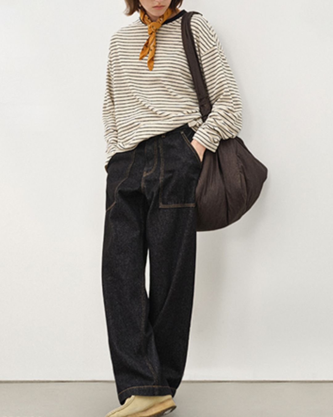 Terry Cloth Border T-shirt LT069