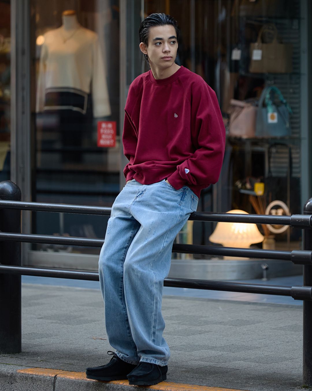 Crew Neck One Point Sweat SW087