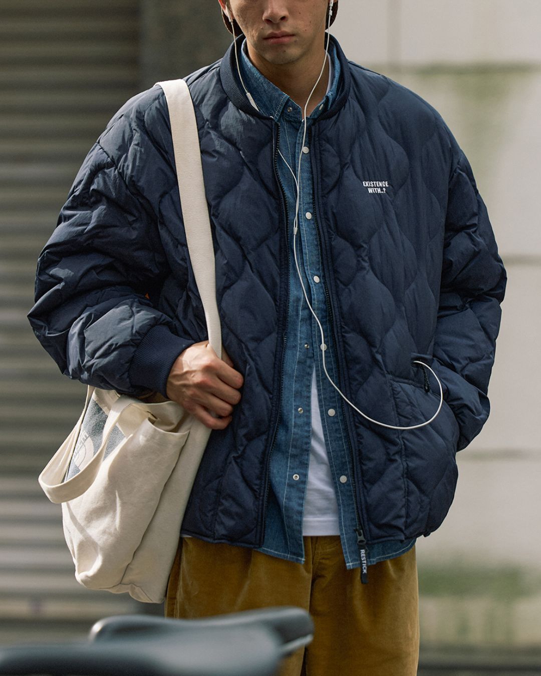 【一週間以内に発送】Quilted Down Jacket JK199