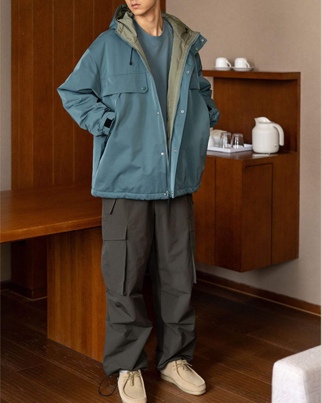 Padded Outdoor Hood Jacket JK241